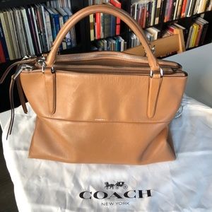 COACH Bag - Tan & Silver Accents